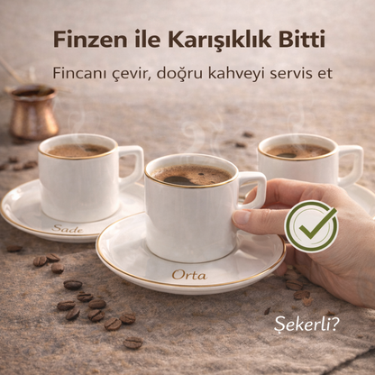 Finzen | Olika 12 Parça Akıllı Fincan Seti