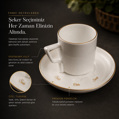 Finzen | Olika 12 Parça Akıllı Fincan Seti